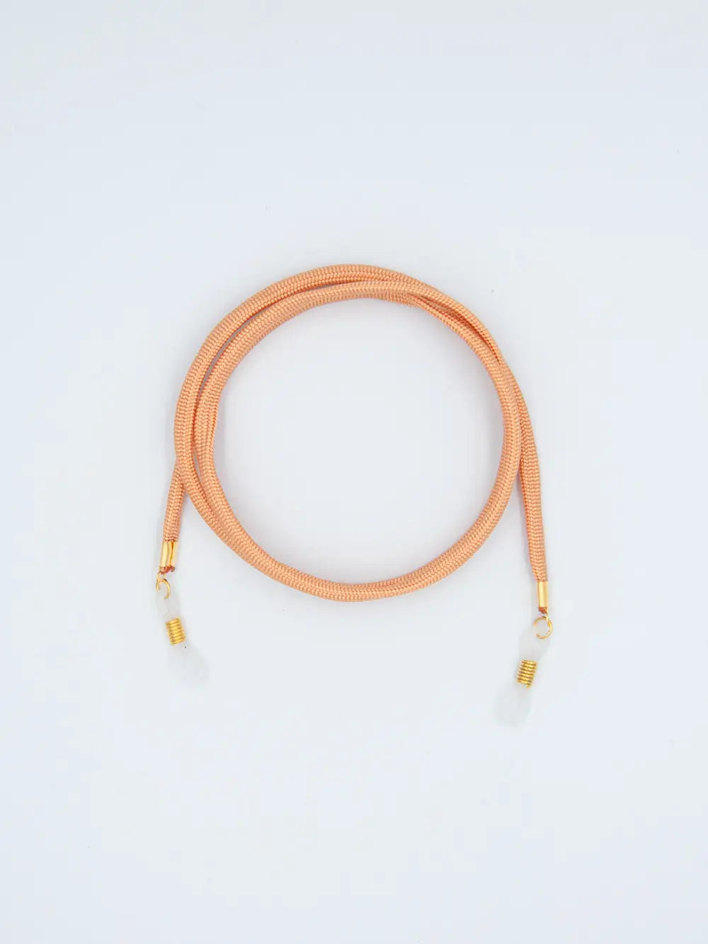 Brillenband Paracord lachs auf weissem Hintergrund