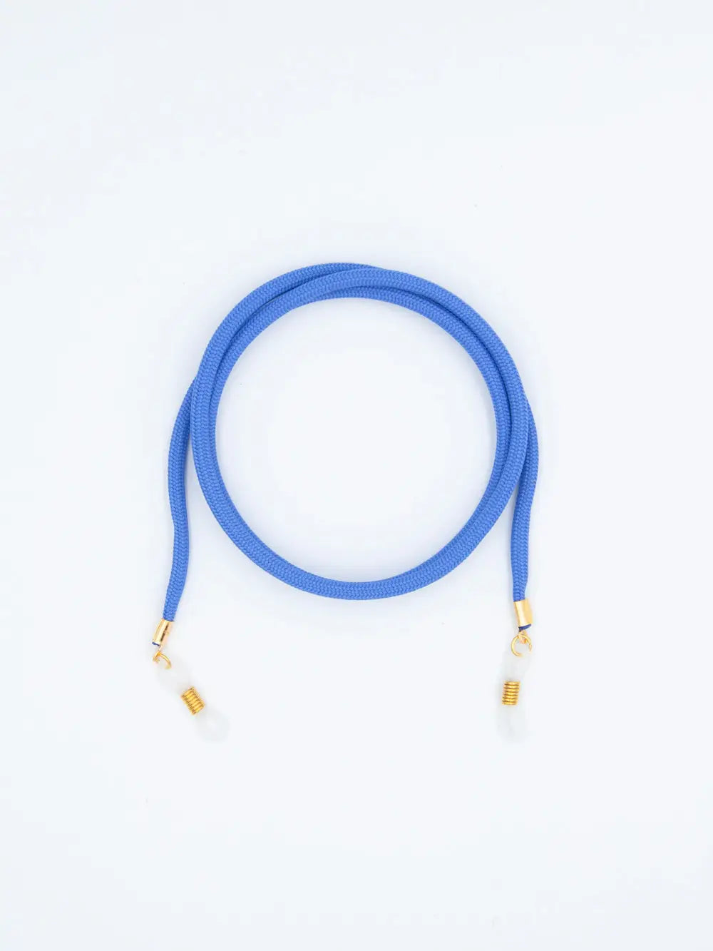 Brillenband Paracord violettblau auf weissem Hintergrund
