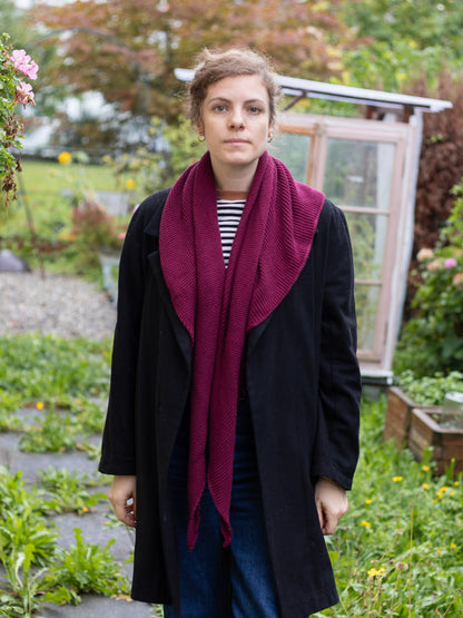 Dreieckstuch Tria bordeaux